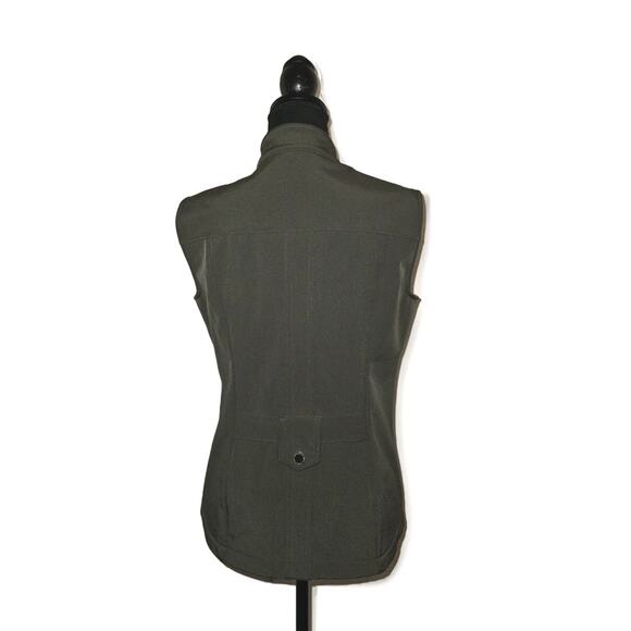 Arista Equestrian Soft Shell Vest Olive Green Full Zip Embroidered riding Sz Med - Picture 4 of 12